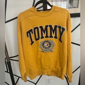 Yellow Tommy Jeans Collegiate Oversized Sweatshirt